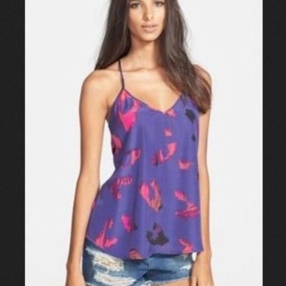 Rory Beca Tank Top Small Purple Pink Spaghetti Strap Womens Night Out - Picture 4 of 7
